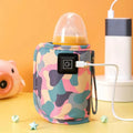 Chauffe-biberon portable sous forme de pochette isolante chauffante