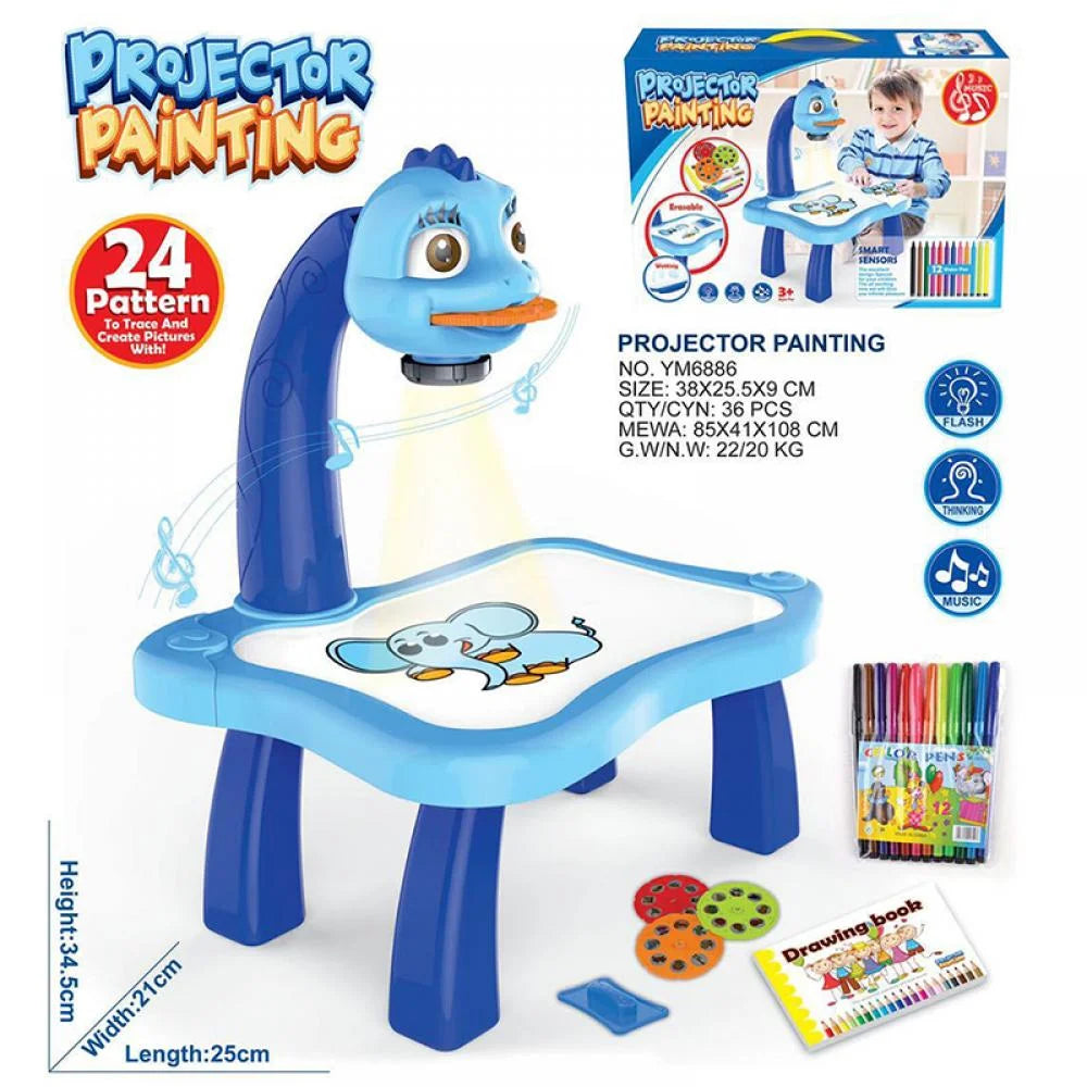 Table à dessin pour enfants avec projecteur intégré