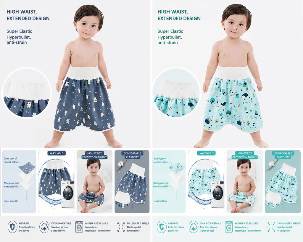 Jupe-culotte d'apprentissage imperméable