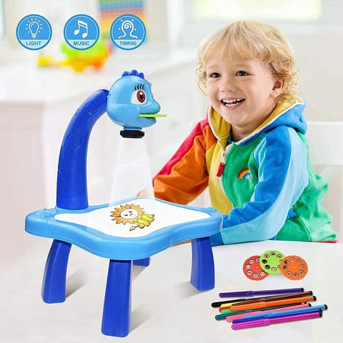 Table à dessin pour enfants avec projecteur intégré